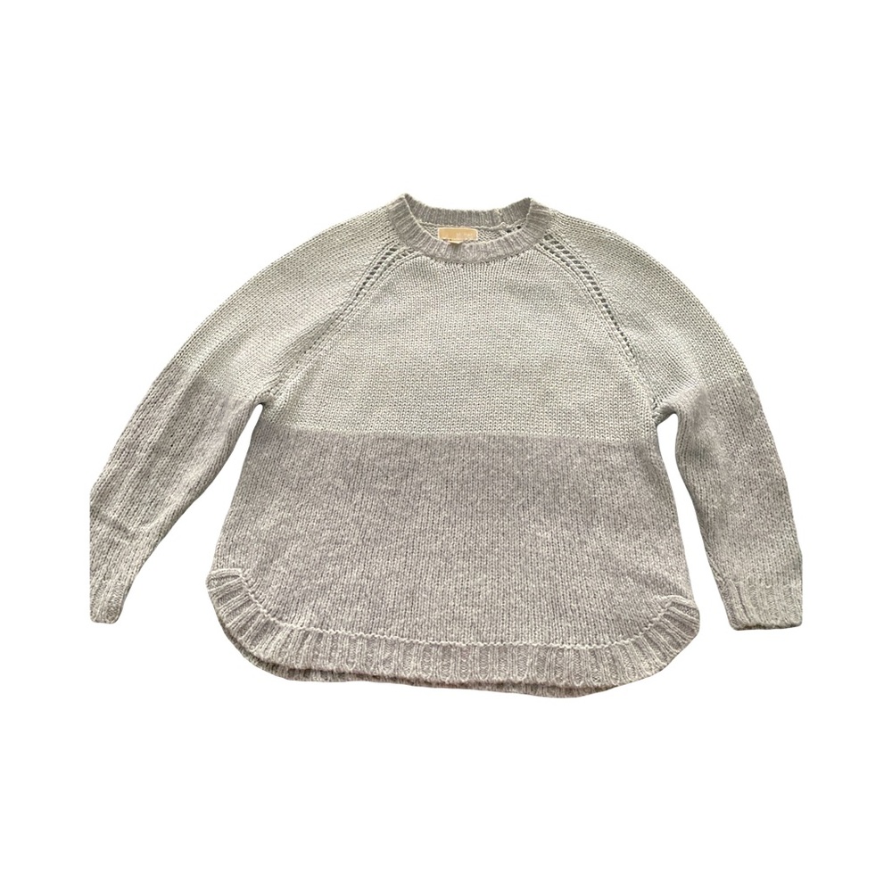 Michael Kors 2 toned silver sweater